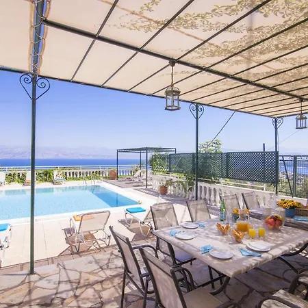 Villa Villa Agathi With Amazing View And Heated Pool Kassiopi